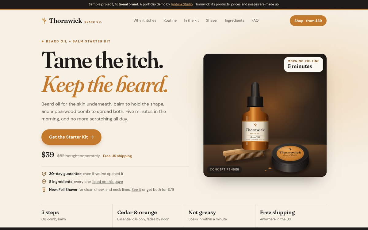 Thornwick Beard Co. 示例落地页